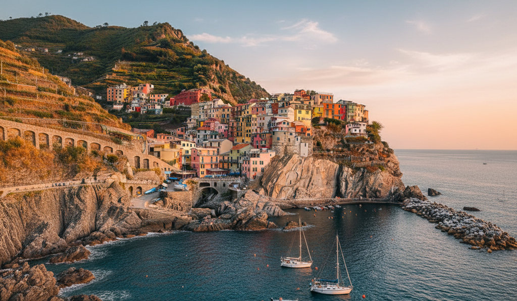 Eine atemberaubende Ansicht von Machu Picchu bei Sonnenaufgang.